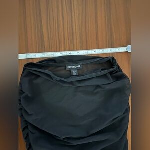 PrettyLittleThing black mesh skirt Sz 0 in EUC